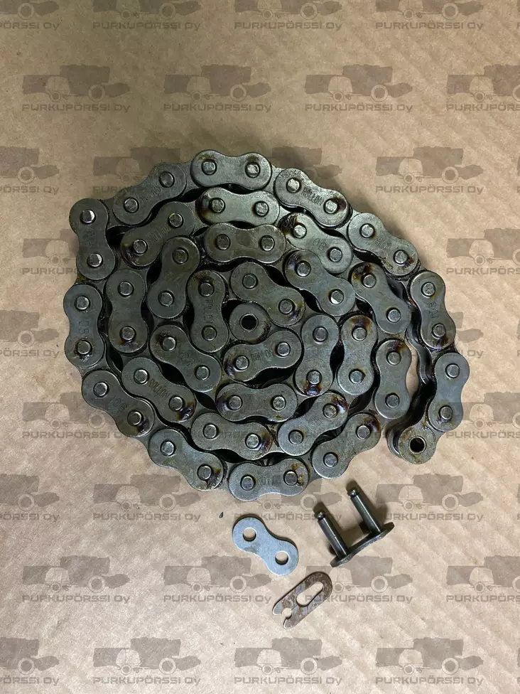 Sampo olkiketju 10B 64 rullaa ja liitin - Sampo-Rosenlew puintikoneisto - sr-021 - 1