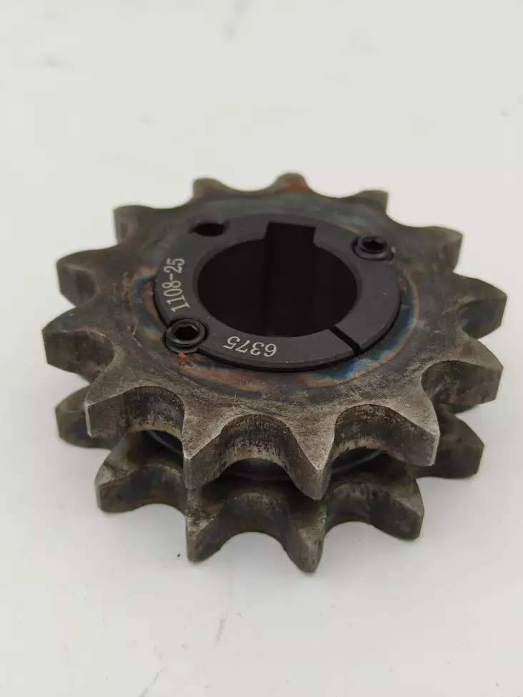 SR empty chain sprocket, hub included - Sampo-Rosenlew grain transport elements - k5-07-12 - 1